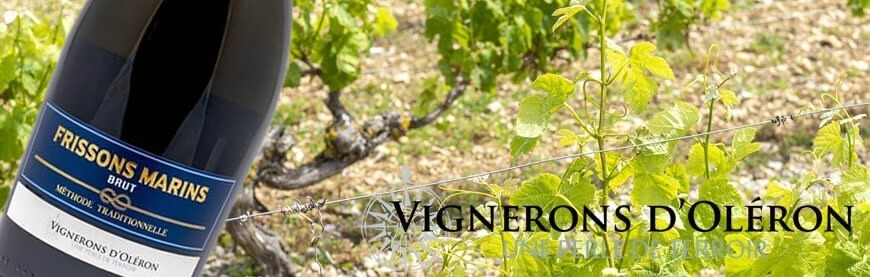 Vin mousseux producteur Oléron frissons marin vin apéritif pétillant 