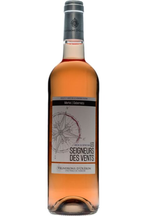 Vin rosé IGP Charentais Île d’Oléron Les Seigneurs des Vents – bouteille et étiquette